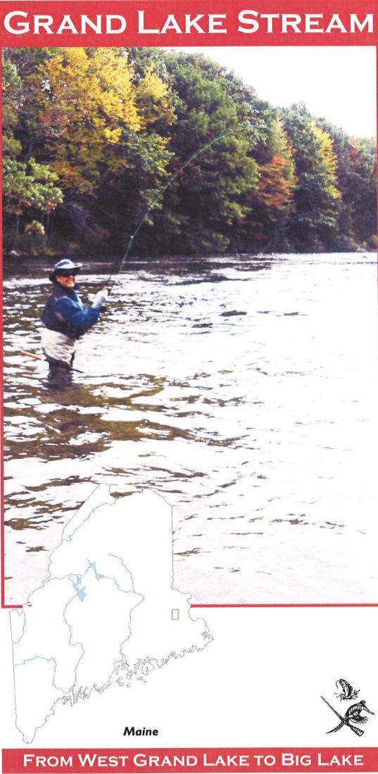Cover of Grand Lake Stream Fishing Map by Wilderness Adventures Press