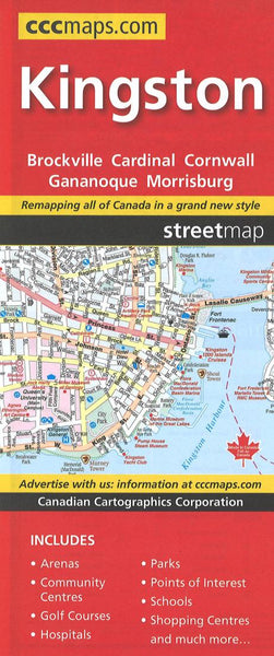 Cover of Kingston Cornwall Brockville Street Map 