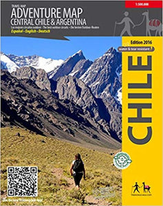 Central Chile Adventure Map by Trekking Chile