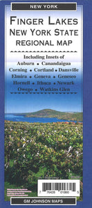 Finger Lakes, New York State Regional Map by GM Johnson