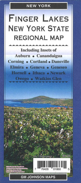 Cover of Finger Lakes, New York State Regional Map by GM Johnson