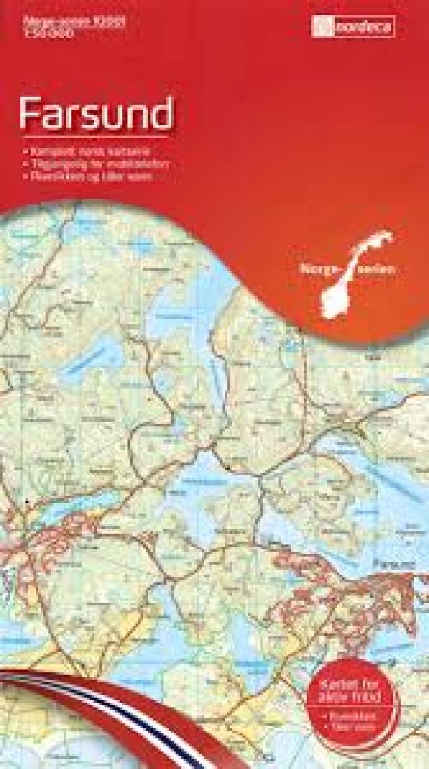 Cover of Farsund Topographic Map by Nordeca
