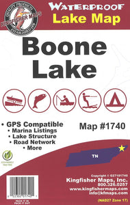 Boone Lake Map by Kingfisher Maps, Inc.