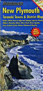 New Plymouth and Taranaki Towns, New Zealand, Minimap by Kiwi Maps