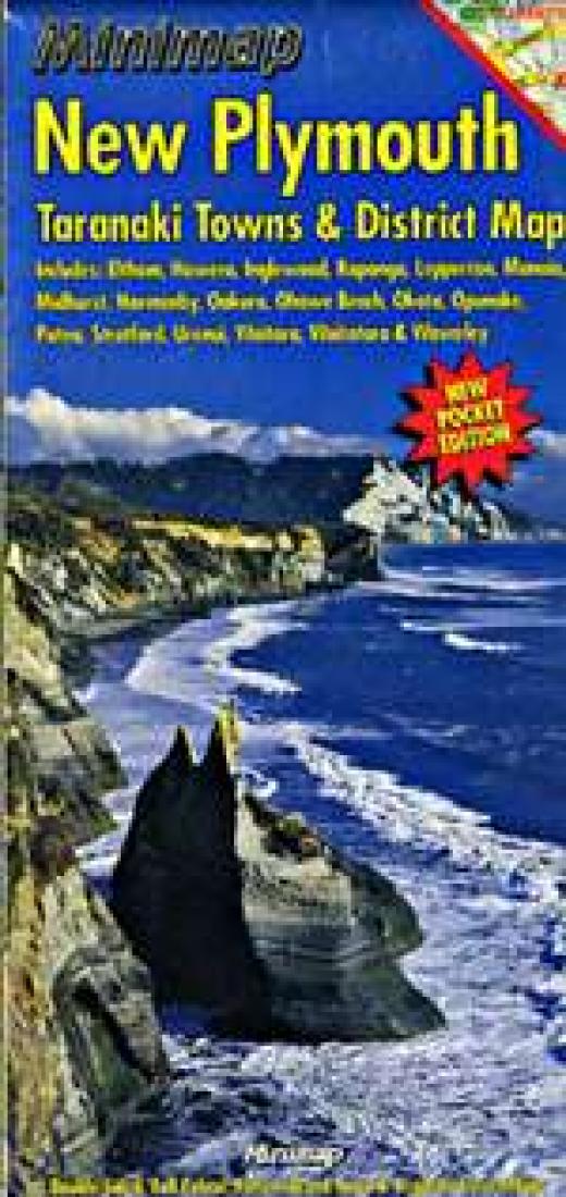 Cover of New Plymouth and Taranaki Towns, New Zealand, Minimap 