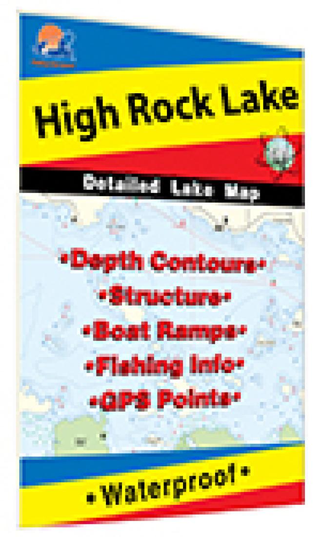 Cover of High Rock Lake Fishing Map by Fishing Hot Spots