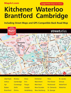 Kitchener and Waterloo, ON Street Atlas by Canadian Cartographics Corporation