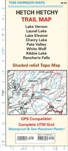 Hetch Hetchy, California Trail Map by Tom Harrison Maps