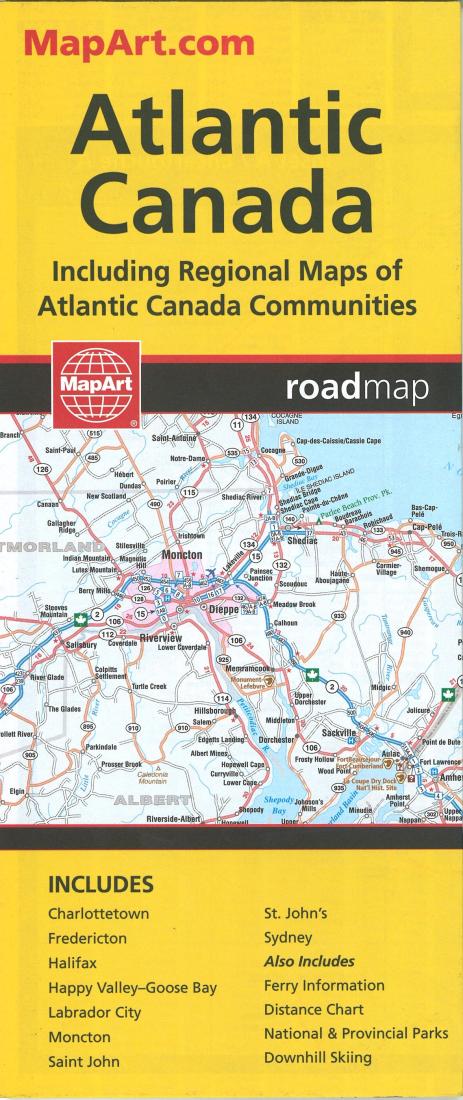 Cover of Atlantic Canada Road Map 