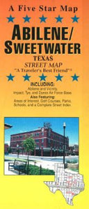 Abilene and Sweetwater, Texas by Five Star Maps, Inc.