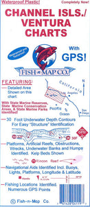 Channel Islands, Ventura (Point Duma to Point Conception) Fishing Map by Fish-n-Map Company