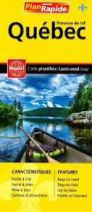 Quebec Province Laminated map by Canadian Cartographics Corporation