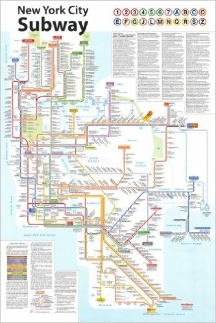 Cover of New York City Subway Poster by Tauranac Press