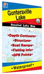 Guntersville Lake Fishing Map by Fishing Hot Spots