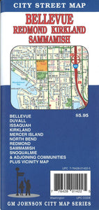 Bellevue : Redmond : Kirkland : Sammamish : city street map = Bellevue : Redmond : Kirkland : Issaquah : city street map