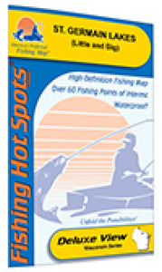 St. Germain Lakes (Little and Big) (Vilas Co) Fishing Map by Fishing Hot Spots