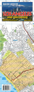 Los Angeles and Hollywood, California, Quick Access Map by Global Graphics