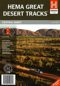 Australia, Central Sheet, Great Desert Tracks, 7th edition by Hema Maps