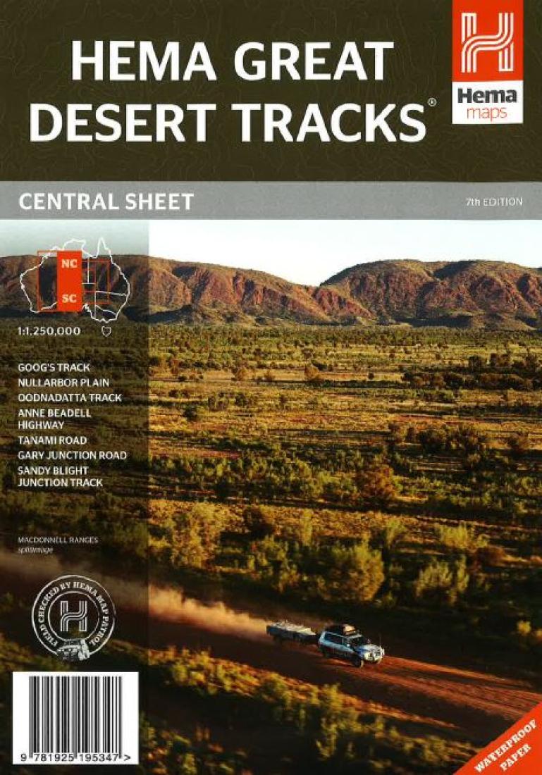 Cover of Australia, Central Sheet, Great Desert Tracks 