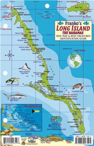Bahamas Map & Fish Card, Long Island by Frankos Maps Ltd.