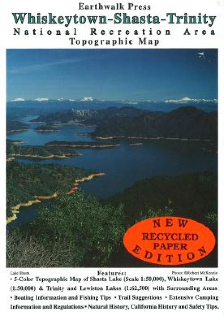 Cover of Whiskeytown, Shasta and Trinity, California  Hiking Map & Guide
