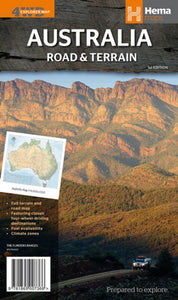 Australian, Road and Terrain Map, 4WD Explorer by Hema Maps