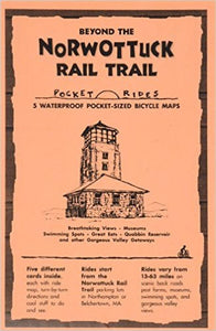 Beyond the Norwottuck Rail Trail, Lam Bike Map Cards by Rubel BikeMaps