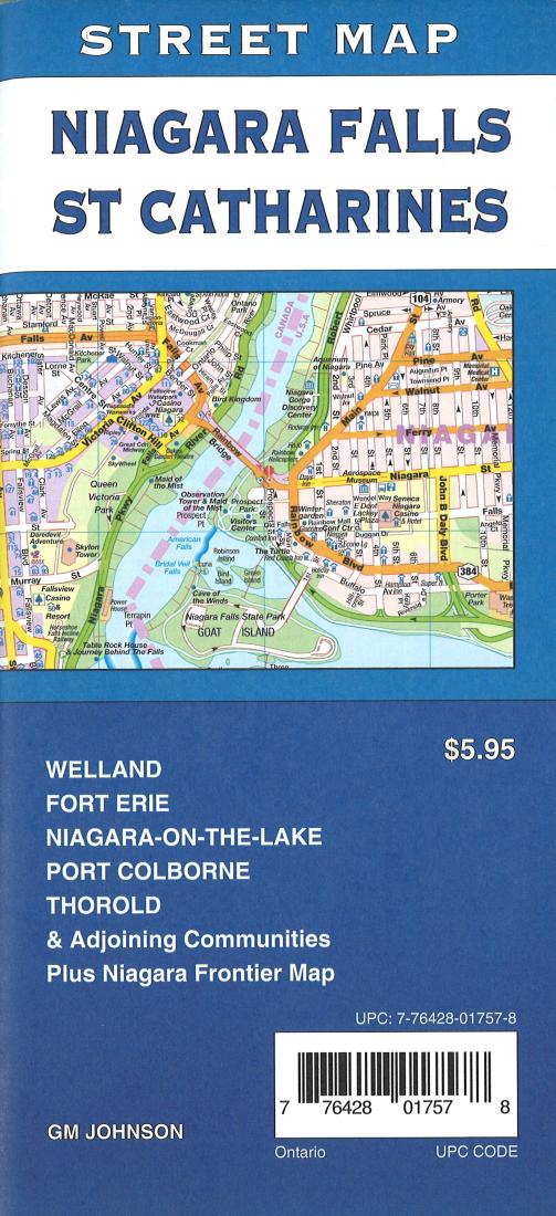 Cover of Niagara Falls & St. Catharines Street Map by GM Johnson