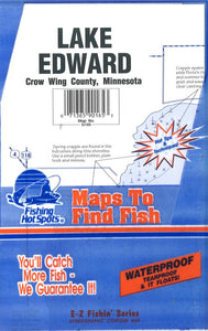 Lake Edward Fishing Map by Fishing Hot Spots