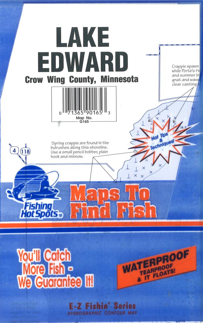 Cover of Lake Edward Fishing Map by Fishing Hot Spots