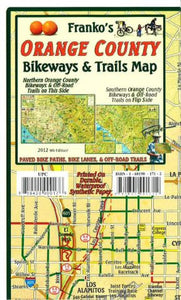 California Map, Orange County Bikeways and Trails by Frankos Maps Ltd.