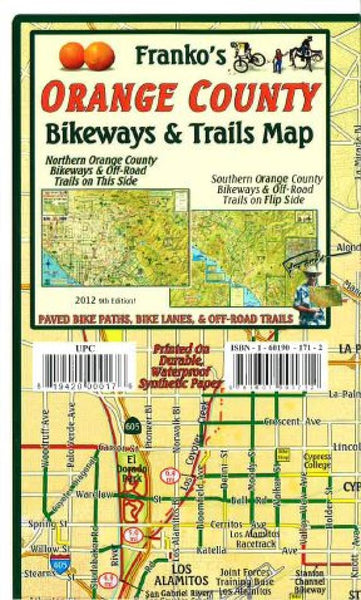 Cover of California Map, Orange County Bikeways and Trails