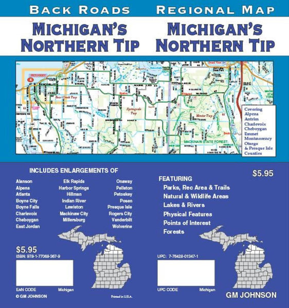 Cover of Michigan, Northern Tip, Back Roads by GM Johnson