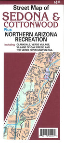 Street Map of Sedona and Cottonwood, plus Northern Arizona Recreation by North Star Mapping
