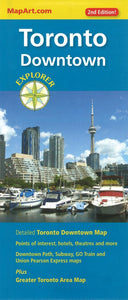 Toronto Downtown Explorer Map by Canadian Cartographics Corporation