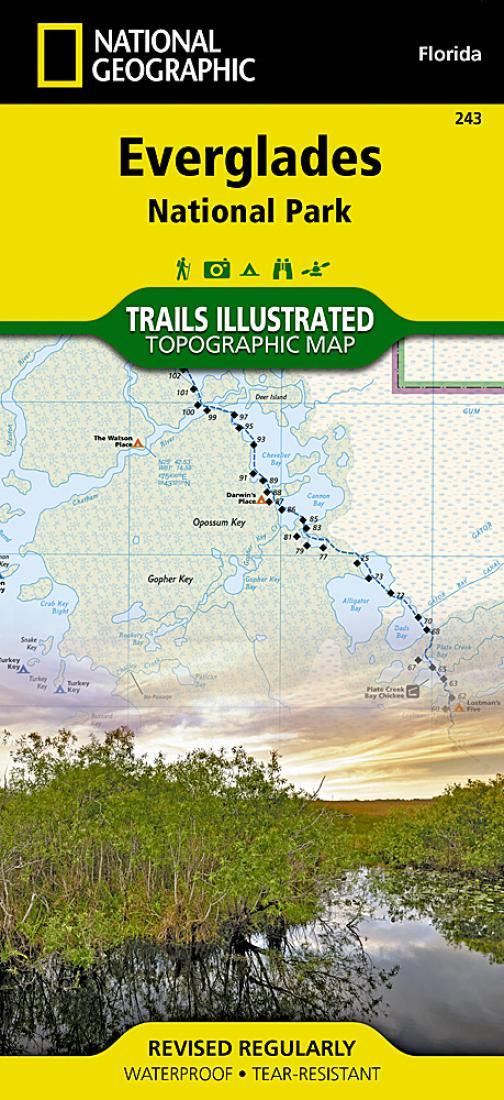 Everglades National Park : Trails illustrated : topographic map by National Geographic