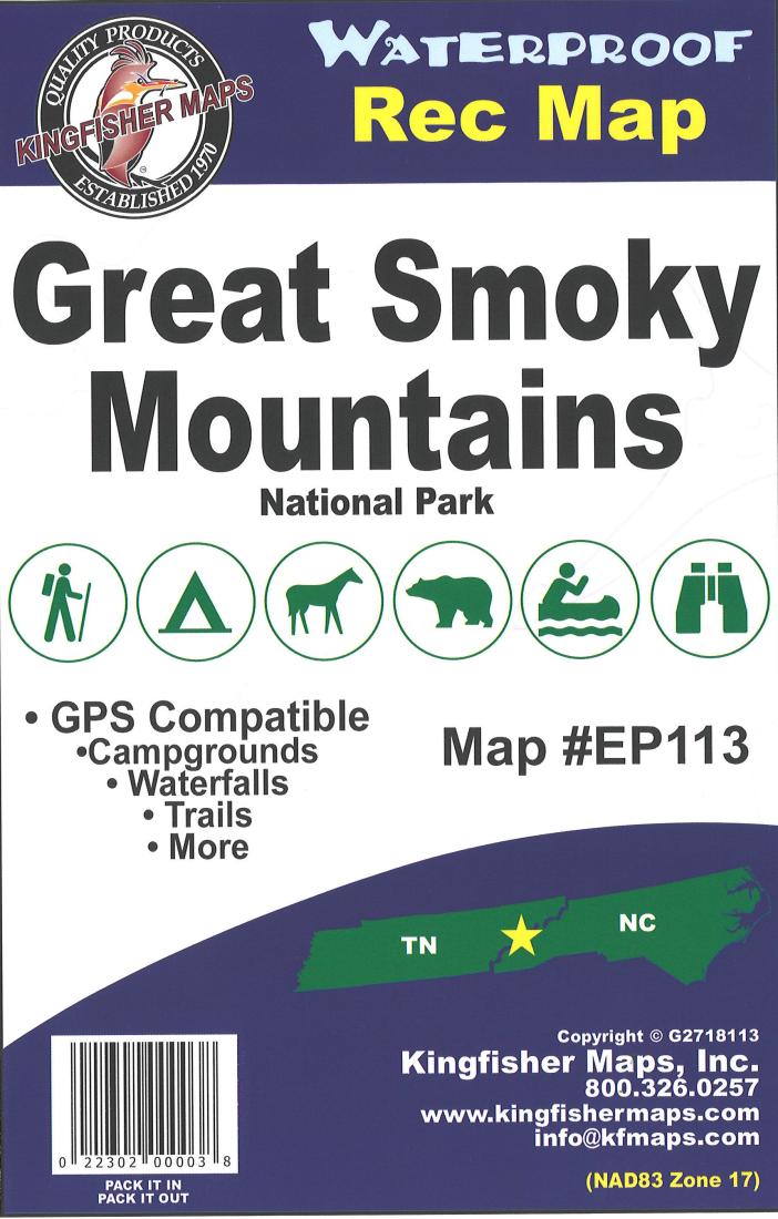 Cover of Great Smoky Mountain National Park Map by Kingfisher Maps, Inc.