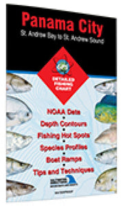 Panama City - St Andrew Bay to St Andrew Sound Fishing Map by Fishing Hot Spots
