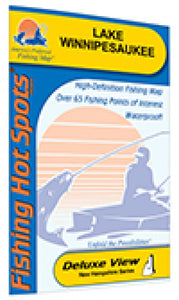 Lake Winnipesaukee Fishing Map by Fishing Hot Spots