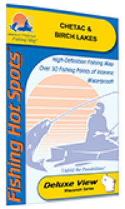 Chetac & Birch Lake (Sawyer Co) Fishing Map by Fishing Hot Spots