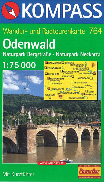 Cover of Odenwald Hiking Map By Kompass