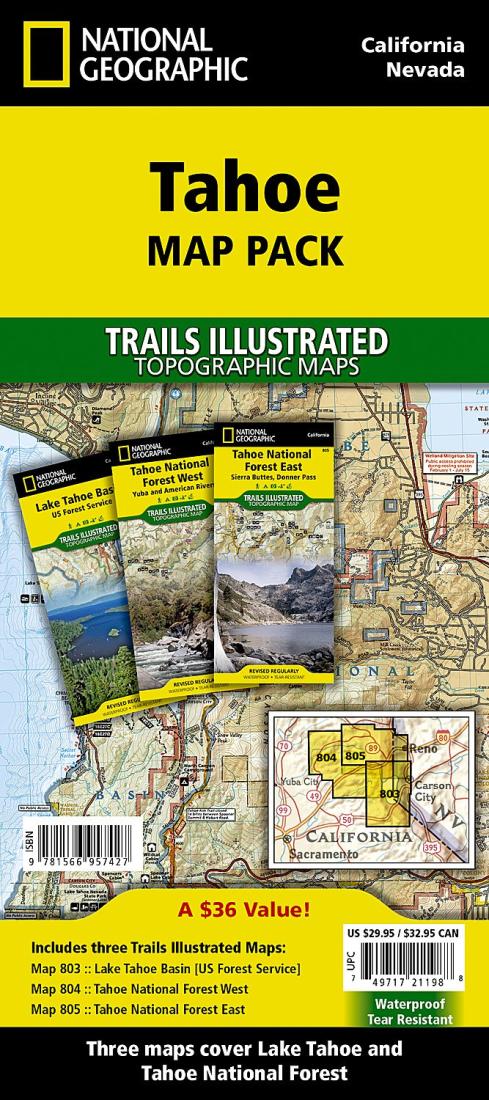 Tahoe Map Pack by National Geographic