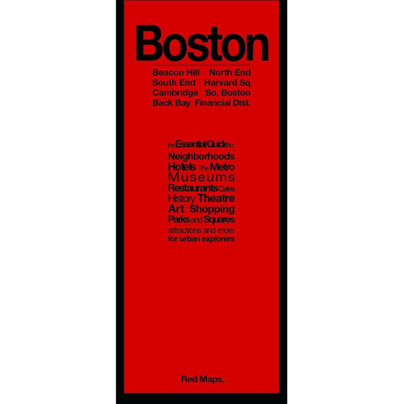 Cover of Boston, MA: Beacon Hill North End : South End Harvard Sq : Cambridge So. Boston : Back Bay Financial Dist. by Red Maps