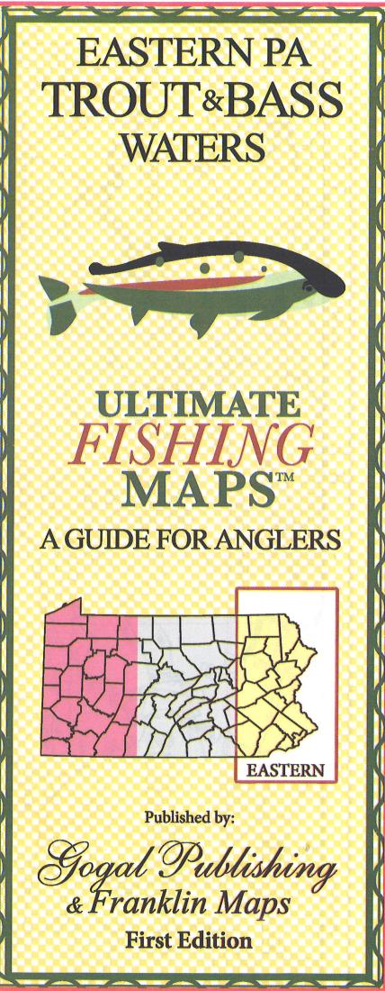 Cover of Eastern PA Trout and Bass Map by Franklin Maps