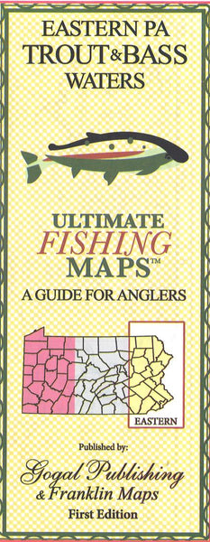 Cover of Eastern PA Trout and Bass Map by Franklin Maps