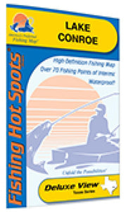 Lake Conroe Fishing Map by Fishing Hot Spots