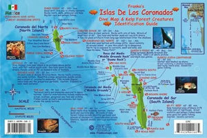 California Map & Fish Card, Coronado Islands by Frankos Maps Ltd.