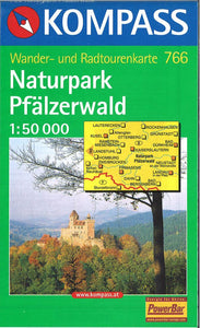 Naturpark Pfalzerwald Hiking Map By Kompass