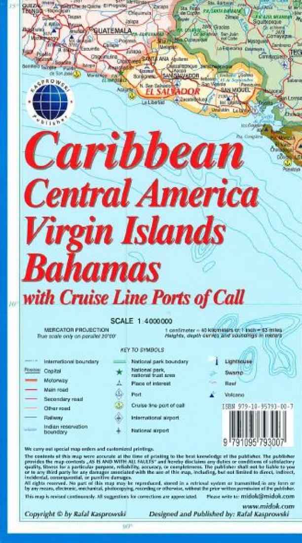 Cover of Caribbean, Central America, Virgin Islands, and Bahamas