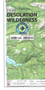 Desolation Wilderness Trail Map by Tom Harrison Maps